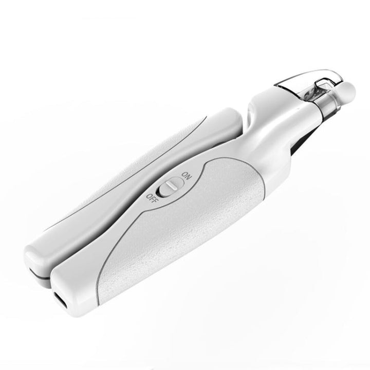 Pet LED Light Nail Depth Anti-Bloodline Nail Clipper (White)