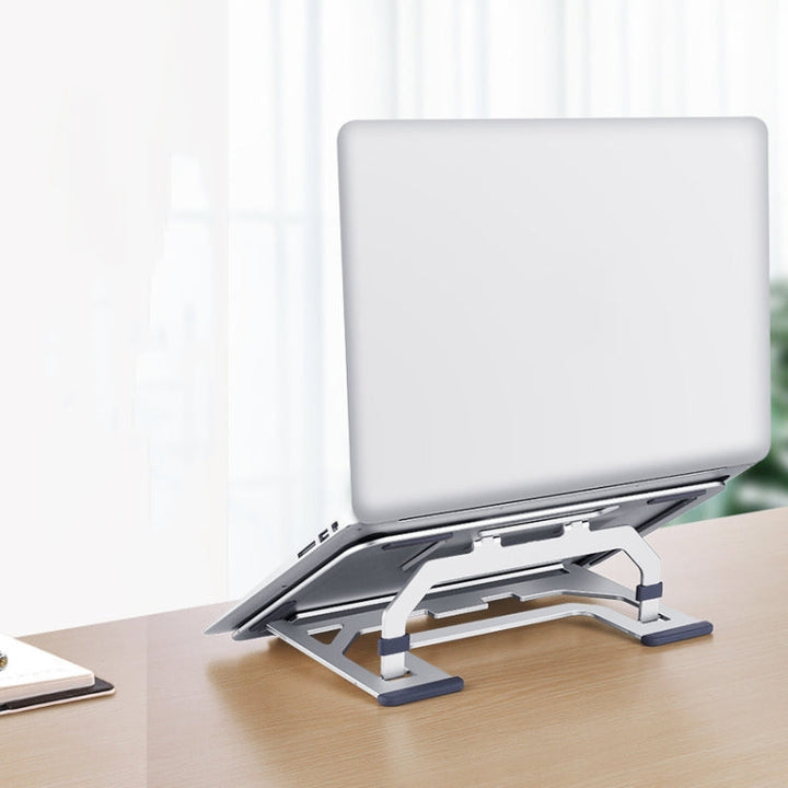 Lisslune | LH-T610 Aluminum Alloy Laptop Stand Foldable Lifting Desktop Cooling Stand (Rose Gold)