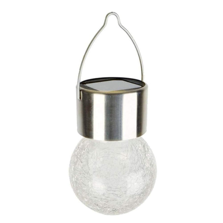 Lisslune | 12 PCS Snap Ball Solar Chandelier Outdoor Garden Courtyard Holiday Decorative Light with Clip (Warm White Light)