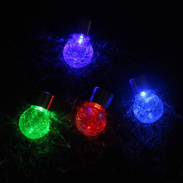 Lisslune | 12 PCS Snap Ball Solar Chandelier Outdoor Garden Courtyard Holiday Decorative Light with Clip (Warm White Light)