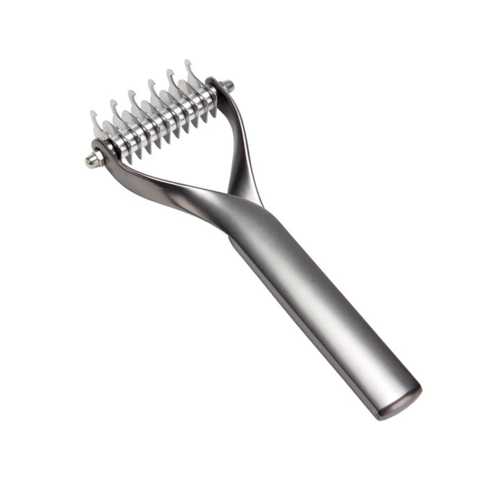 Zinc Alloy Hair Comb Double-Sided Cat and Dog Cleaning Beauty Hair Removal Comb, Specification: Black Small (Neat Packaging)