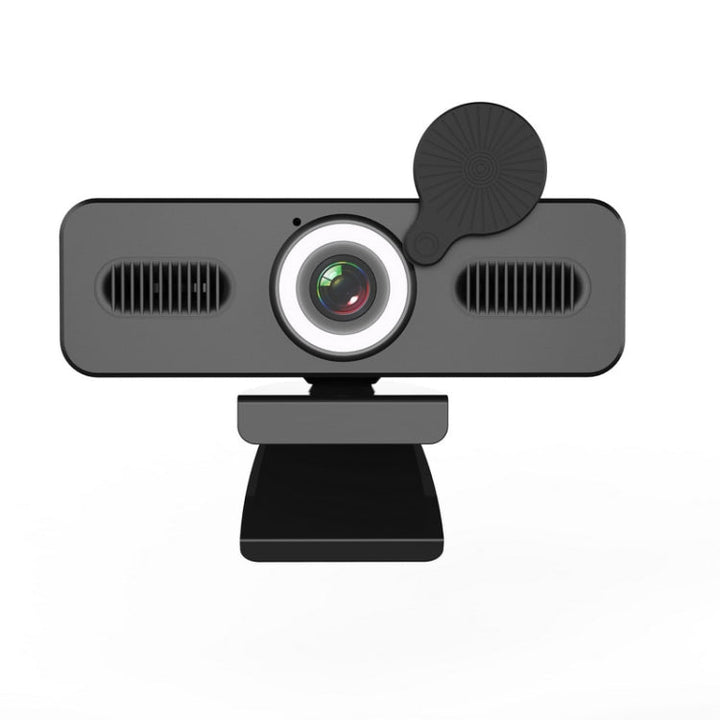 Lisslune | C360 2K Network High-Resolution Computer Camera Driver-Free Beautifying Light Camera with Omnidirectional Microphone, Cable Length: 1.8m