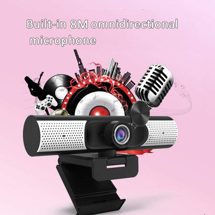 Lisslune | C500 1080P Network HD Live Streaming Computer Camera Built-in Speaker