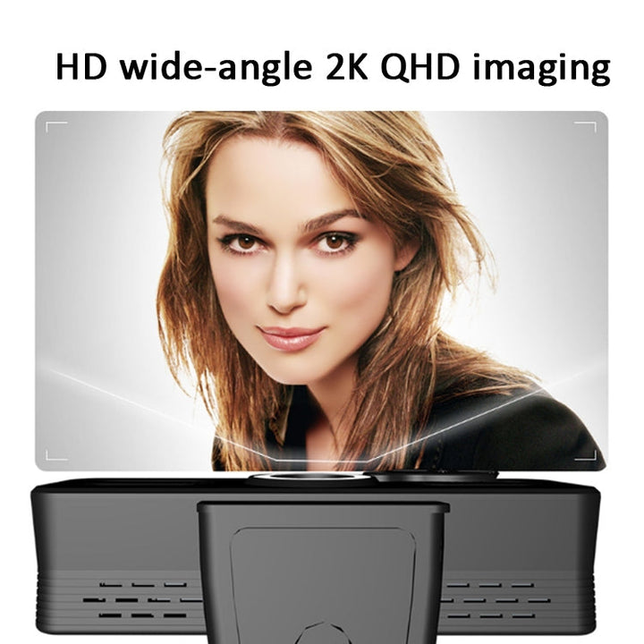 Lisslune | C580 1440P Network HD Live Broadcast Computer Camera Built-in Speakers