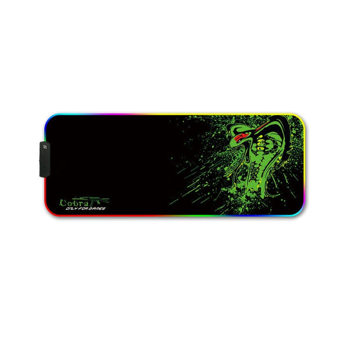 Lisslune | 350x900x4mm F-01 Rubber Heat Transfer RGB Illuminating Non-Slip Mousepad (Brontosaurus)