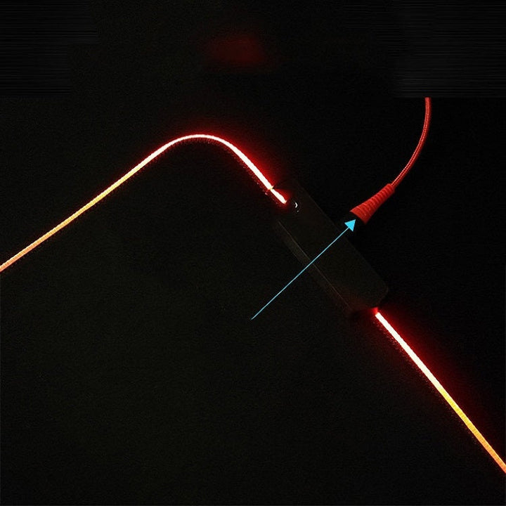 Lisslune | 400x900x4mm F-01 Rubber Thermo Transfer RGB Illuminated Non-Slip Mouse Pad (Ice Lend)