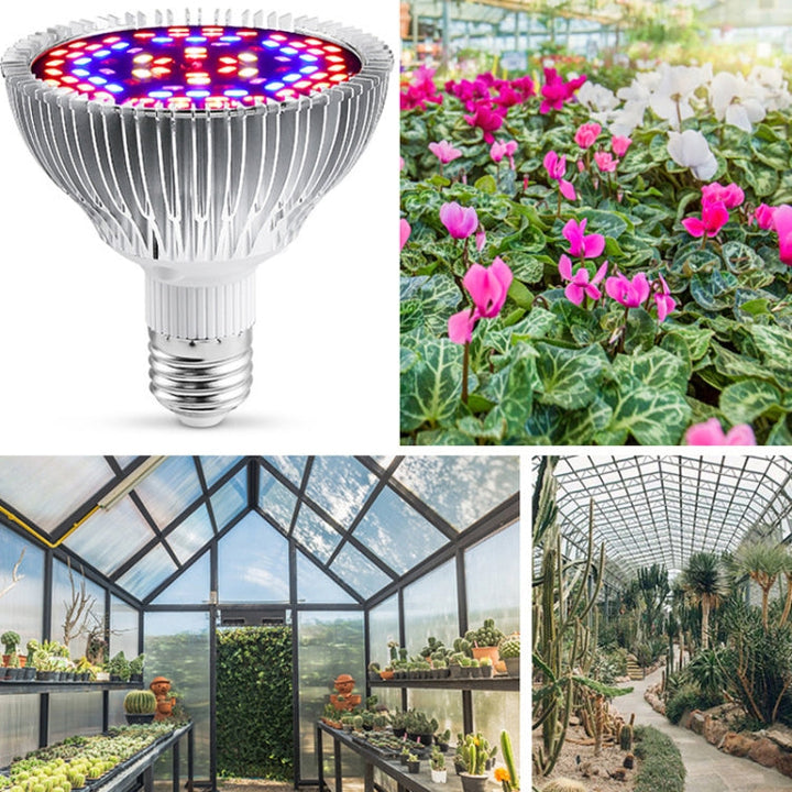 Lisslune | LED Plant Growth Lamp Full Spectrum E27 Plant Fill Light, Power: 30W 40 Lamp Beads