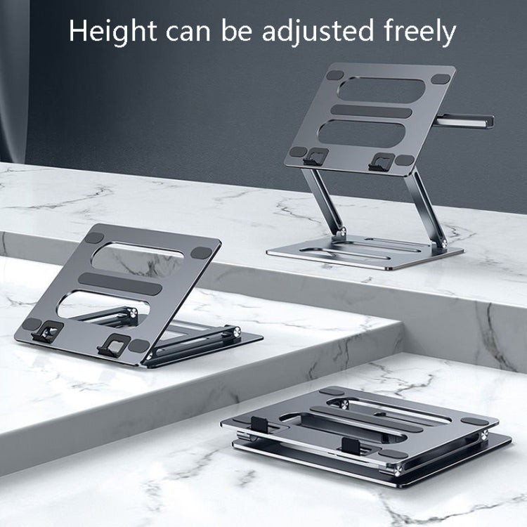 Lisslune | Oatsbasf Z08 Metal Laptop Stand Adjustable Desktop Raise Laptop Holder (Gray)
