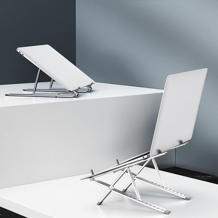 Lisslune | Oatsbasf Z02 Laptop Raising Cooling Holder Aluminum Alloy Desktop Adjustable Holder (Gray)