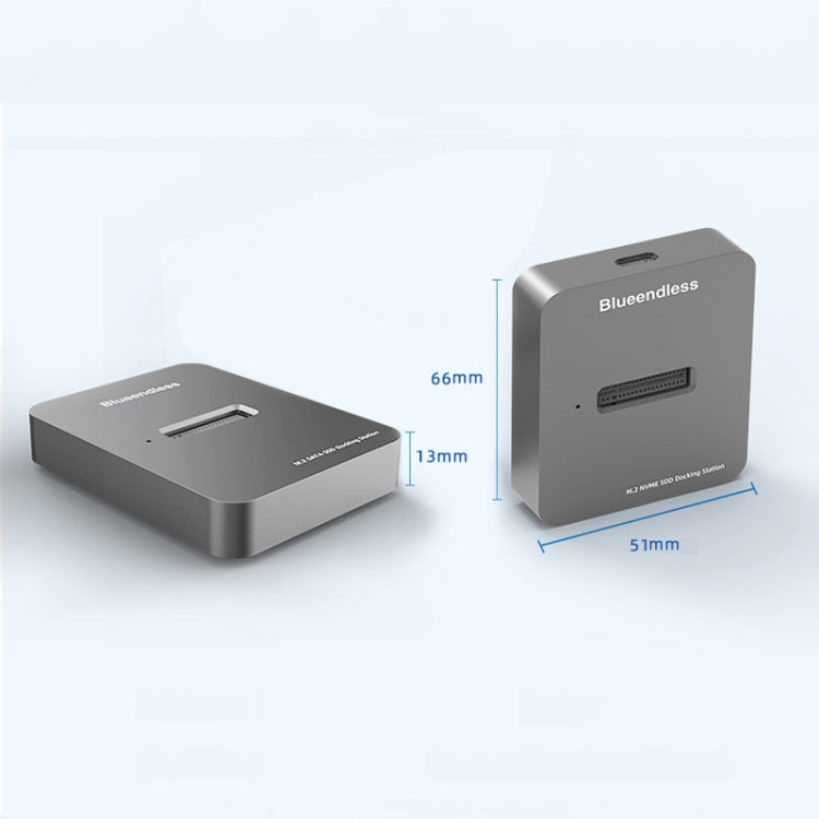 Lisslune | Blueendless M.2 NGFF / NVME Solid State Drive Lower USB3.1 Notebook External SSD Mobile Hard Drive Slot, Style: SD02 (M.2 NVME Protocol)
