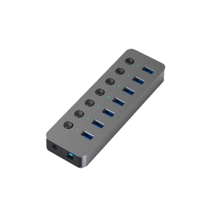 Lisslune | Blueendless USB-Splitter Aluminum Alloy QC Fast Charging Expander, Number of Ports: 7-Port (12V2A Power)