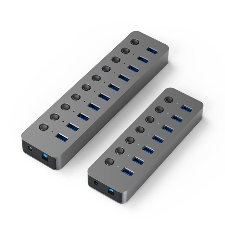 Lisslune | Blueendless USB-Splitter Aluminum alloy QC Fast charging expander, Number of ports: 10-Port (12V4A power)
