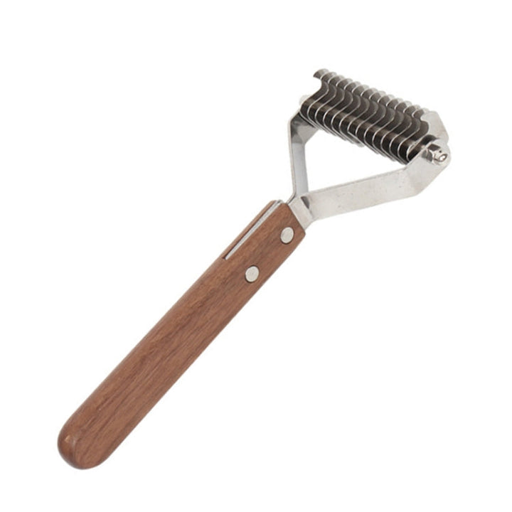 Walnut Pet Stainless Steel Cleaning and Care Comb, Specification: Large