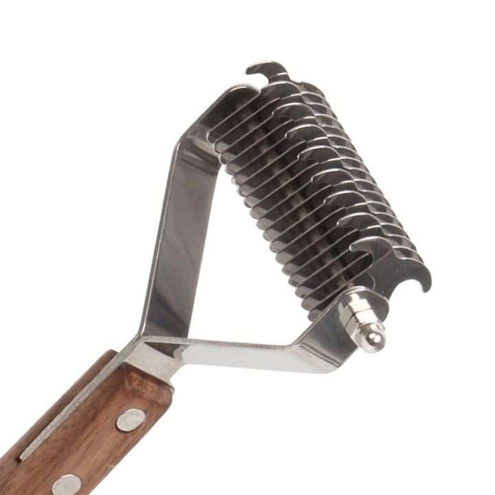 Walnut Pet Stainless Steel Cleaning and Care Comb, Specification: Large