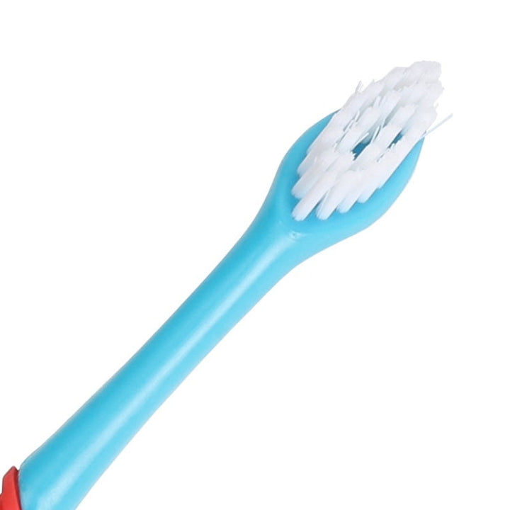 Pet Double-Headed Toothbrush Pet Dental Cleaning Products (Blue)