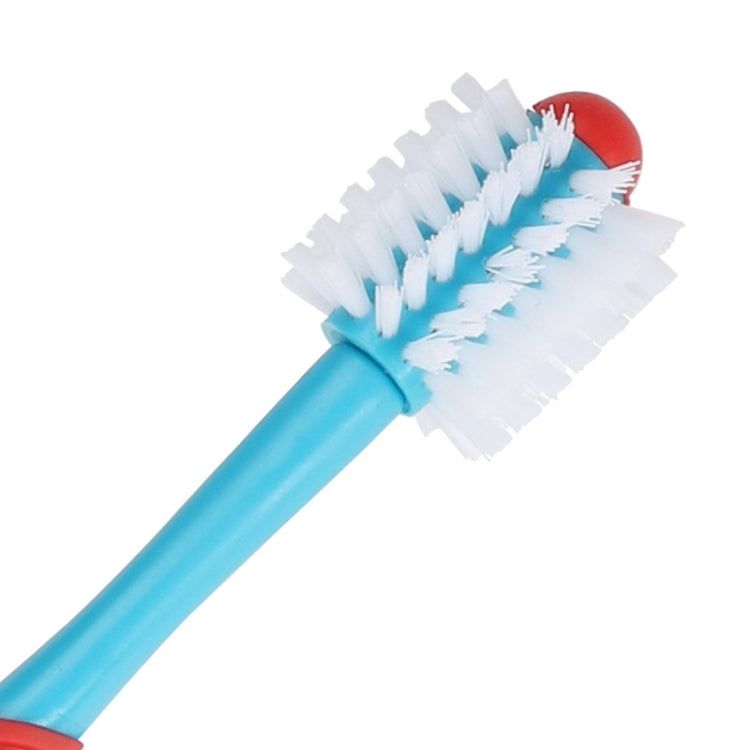 Pet Double-Headed Toothbrush Pet Dental Cleaning Products (Blue)