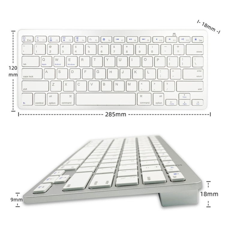 Lisslune | X5 Bluetooth 3.0 Wireless 78 Keys Foreign Language Small Language Keyboard (Traditional Stand)