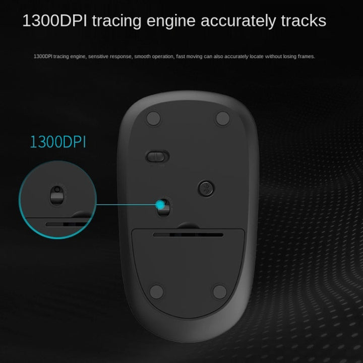 Lisslune | Rapoo M200G 1300 DPI 3 Button Silent Wireless Mouse (White)