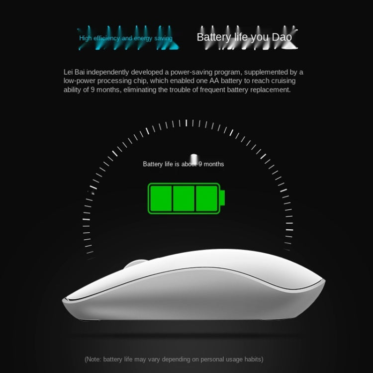 Lisslune | Rapoo M200G 1300 DPI 3 Button Silent Wireless Mouse (White)