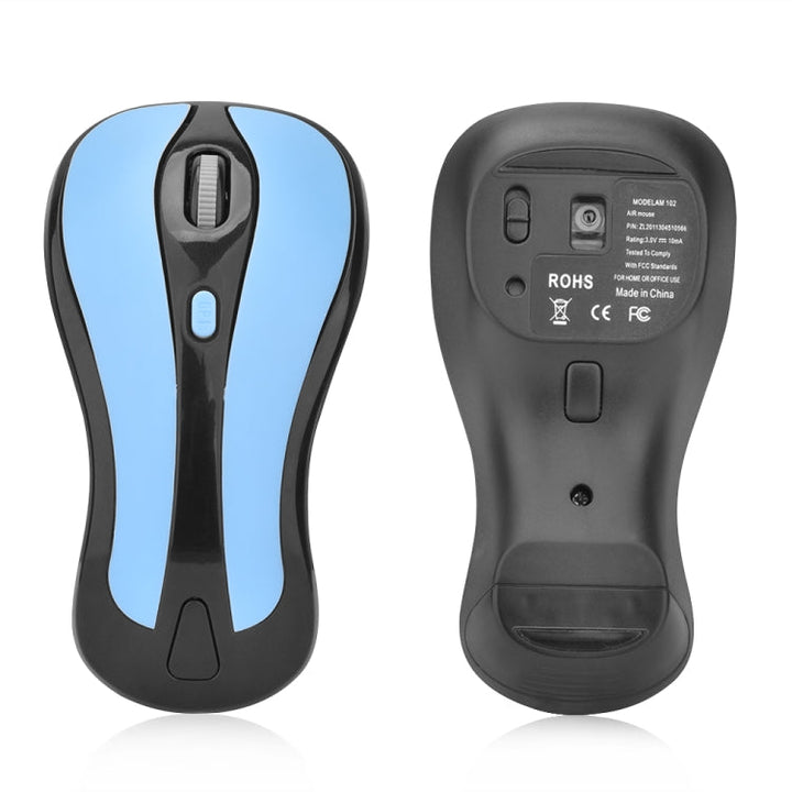 Lisslune | PR-01 1600 DPI 7 Button Airplane Squirrel Wireless Mouse 2.4G Gyroscope Gaming Mouse (Dark Blue)