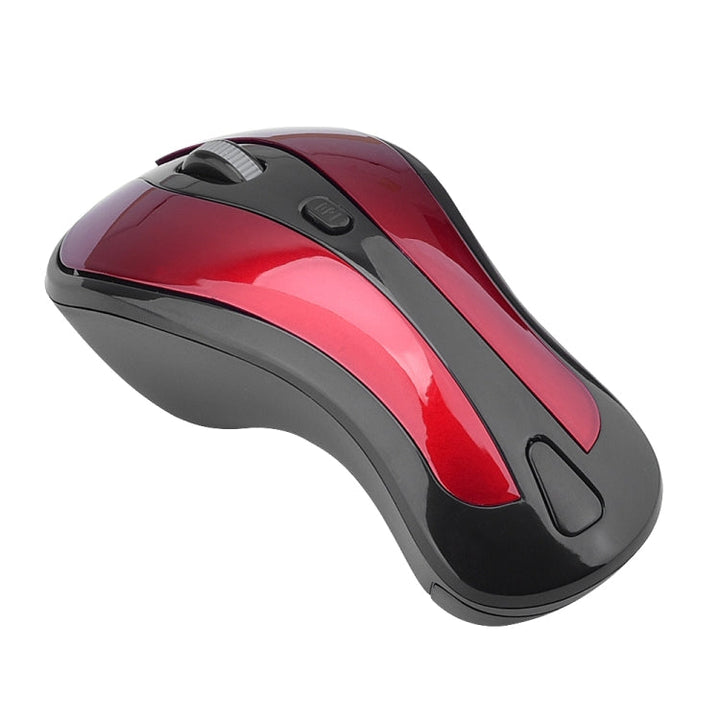 Lisslune | PR-01 1600 DPI 7 Buttons Flying Squirrel Wireless Mouse 2.4G Gyroscope Gaming Mouse (Black Red)