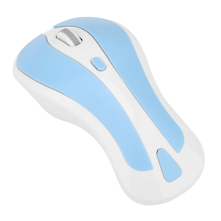 Lisslune | PR-01 1600 DPI 7 Buttons flying squirrel Wireless Mouse 2.4G Gyroscope Gaming Mouse (White Blue)