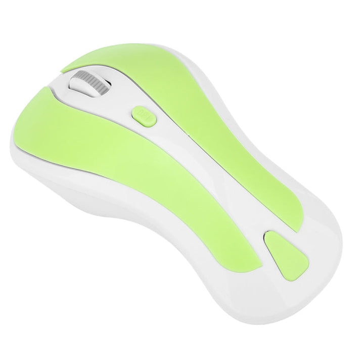 Lisslune | PR-01 1600 DPI 7 Button Flying Mammal Wireless Mouse 2.4G Gyroscope Gaming Mouse (White Green)