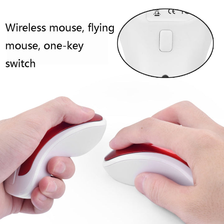 Lisslune | PR-01 1600 DPI 7 Button Flying Mammal Wireless Mouse 2.4G Gyroscope Gaming Mouse (White Green)