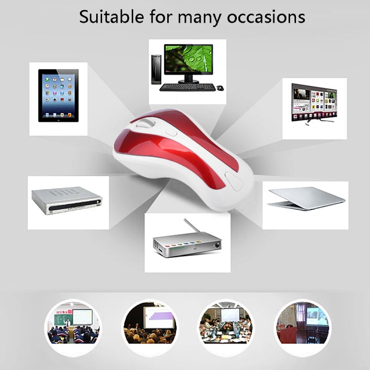 Lisslune | PR-01 1600 DPI 7 Button Flying Mammal Wireless Mouse 2.4G Gyroscope Gaming Mouse (White Green)