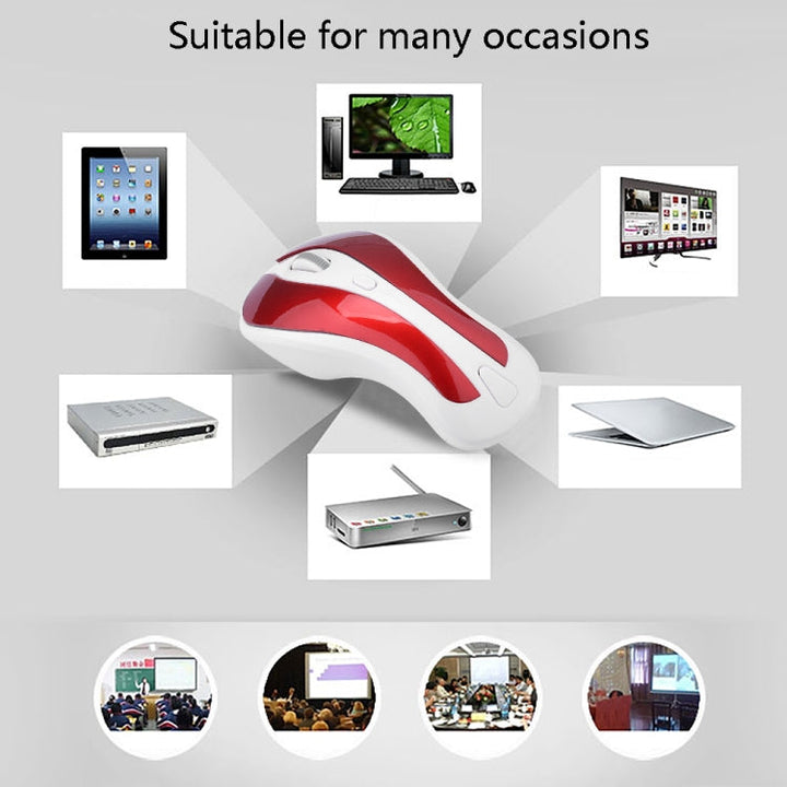 Lisslune | PR-01 1600 DPI 7 Button Flying Mammal Wireless Mouse 2.4G Gyroscope Gaming Mouse (White Green)