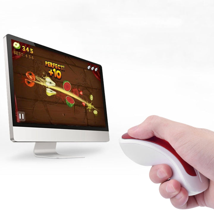 Lisslune | PR-01 1600 DPI 7 Button Flying Mammal Wireless Mouse 2.4G Gyroscope Gaming Mouse (White Green)