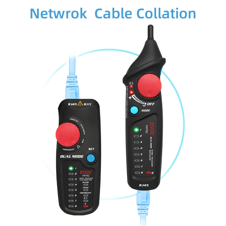 Lisslune | BSIDE FWT82 Analog and Digital Dual-Mode Anti-Interference Intelligent Wire Finder Network Cable Tracker