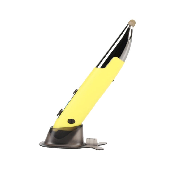Lisslune | PR-A19 2.4GHz Wireless Charging Bluetooth Mouse Pen Type Glossy Silent Mouse (Yellow)