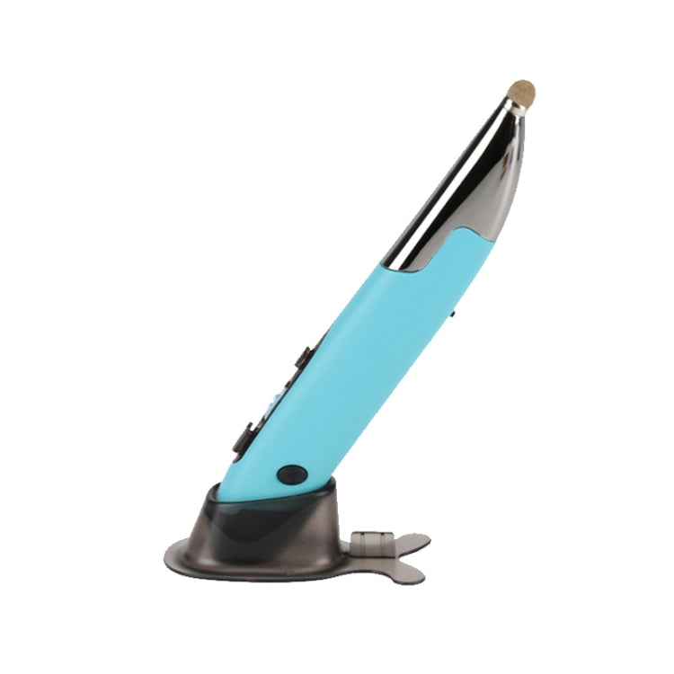 Lisslune | PR-A19 2.4GHz Wireless Charging Bluetooth Mouse Pen Type Glossy Silent Mouse (Blue)