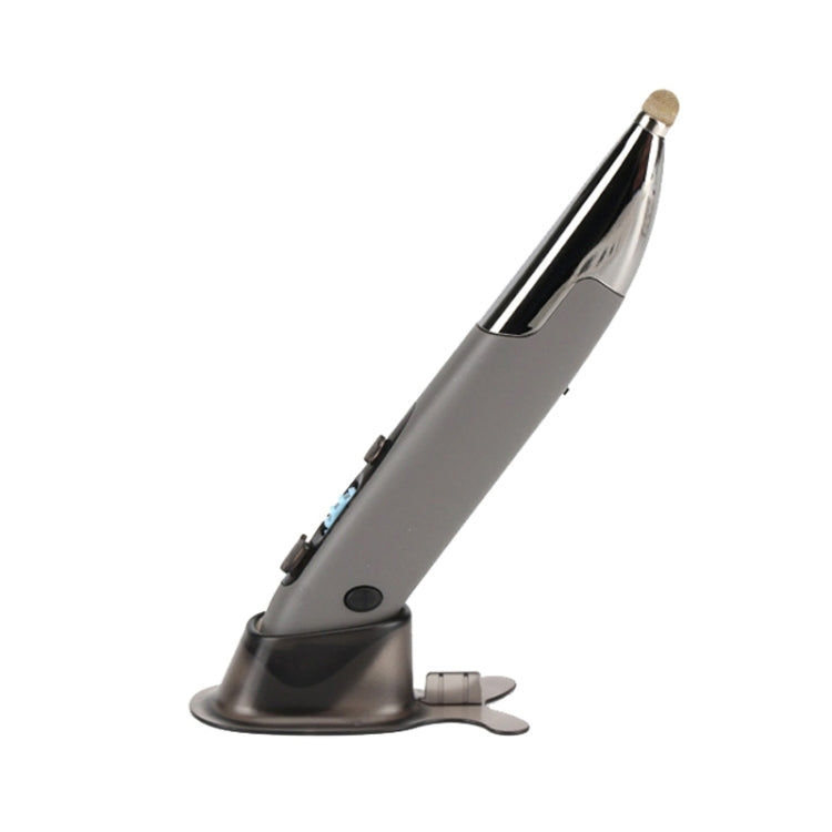 Lisslune | PR-A19 2.4GHz Wireless Charging Bluetooth Mouse Pen Type Glossy Silent Mouse (Silver Gray)