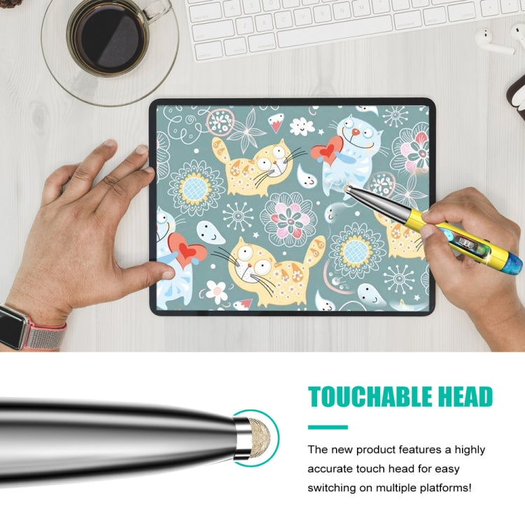 Lisslune | PR-A19 2.4GHz Wireless Charging Bluetooth Mouse Pen Type Glossy Silent Mouse (Yellow)