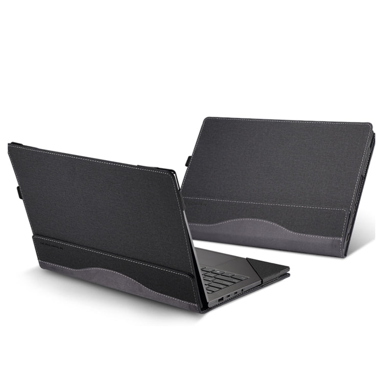 Lisslune | For Samsung Galaxy Book 4 Ultra 16 Inch Leather Laptop Anti-Fall Protective Case (Black)