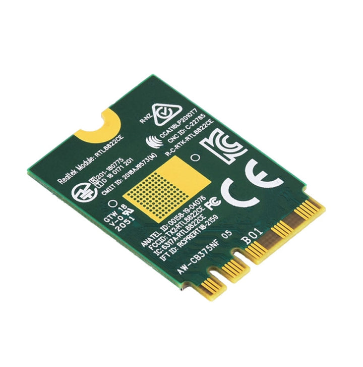 Lisslune | Waveshare 24780 AW-CB375NF 2.4G/5GHz Dual-Band WiFi 5 Wireless NIC, RTL8822CE-CG Core, Supports BLE