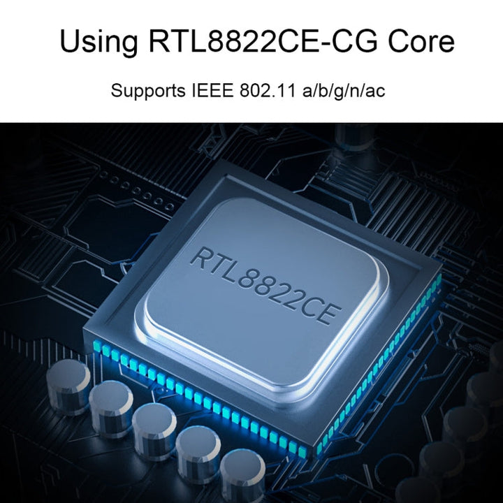 Lisslune | Waveshare 24780 AW-CB375NF 2.4G/5GHz Dual-Band WiFi 5 Wireless NIC, RTL8822CE-CG Core, Supports BLE