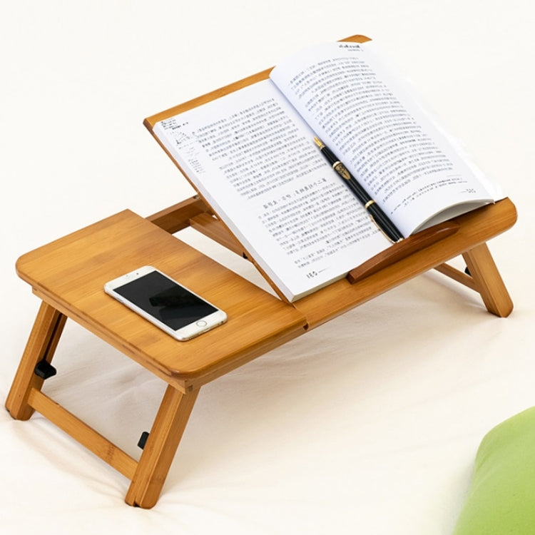 Lisslune | 741ZDDNZ Bed Usage Folding Height Adjustable Laptop Desk Dorm Study Desk, Specification: Small 56cm