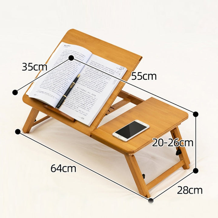 Lisslune | 741ZDDNZ Bed Use Foldable Height Adjustable Laptop Table Dorm Desk, Specification: Medium 64cm
