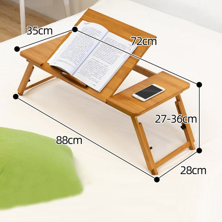 Lisslune | 741ZDDNZ Bed Usage Foldable Height Adjustable Laptop Table Dormitory Study Table, Specification: Large 88cm