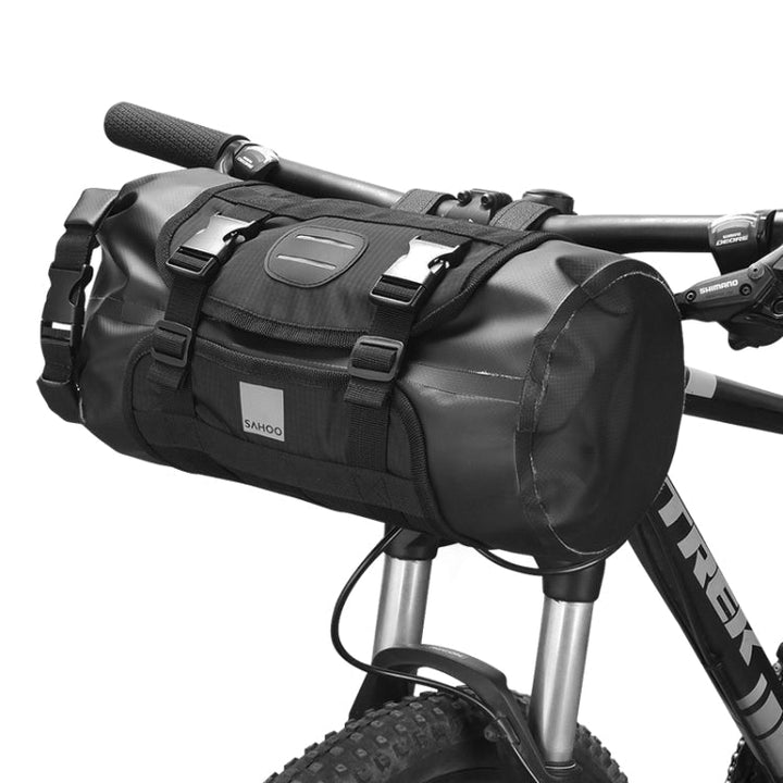 Lisslune | SAHOO 11L Enlarged Bicycle Front Bag Mountain Bike Clip Mesh Waterproof and Wear-resistant Handlebar Bag (Black)