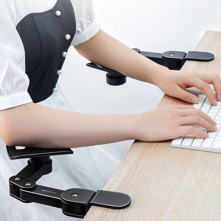 Lisslune | Vaydeer TJ2011 Computer Hand Holder Mouse Pad Metal Lazy Arm Rest Outrigger Wrist Pad (Black)