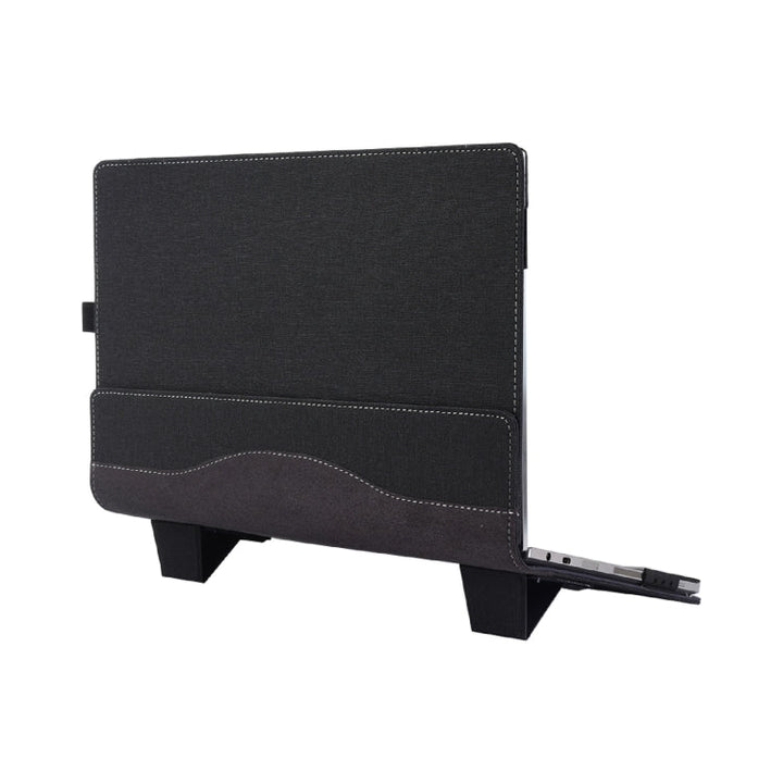Lisslune | For Samsung Galaxy Book Pro 13.3 Inch Leather Laptop Anti-Fall Protective Case with Stand (Black)
