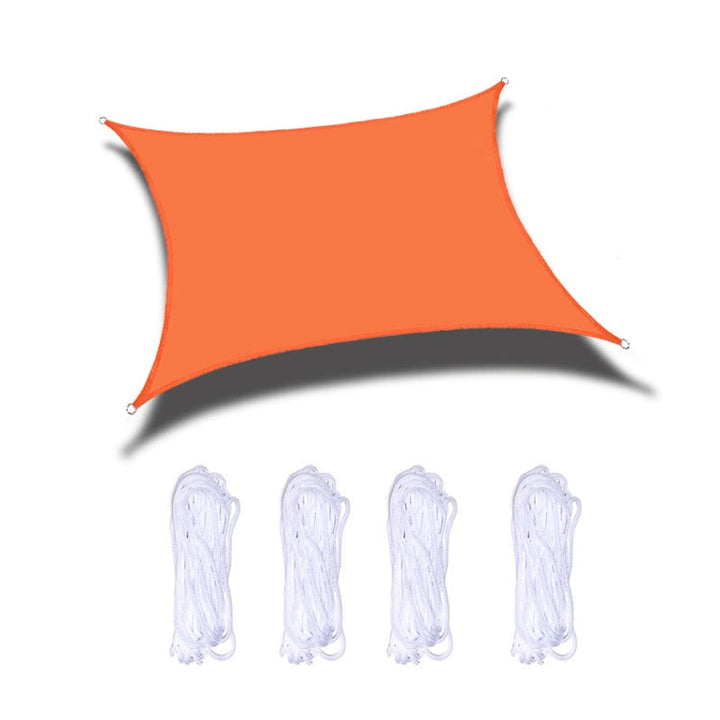 Lisslune | Outdoor Garden Sun Sail waterproof Anti-UV Canopy, Size: 2m x 4m (Orange)