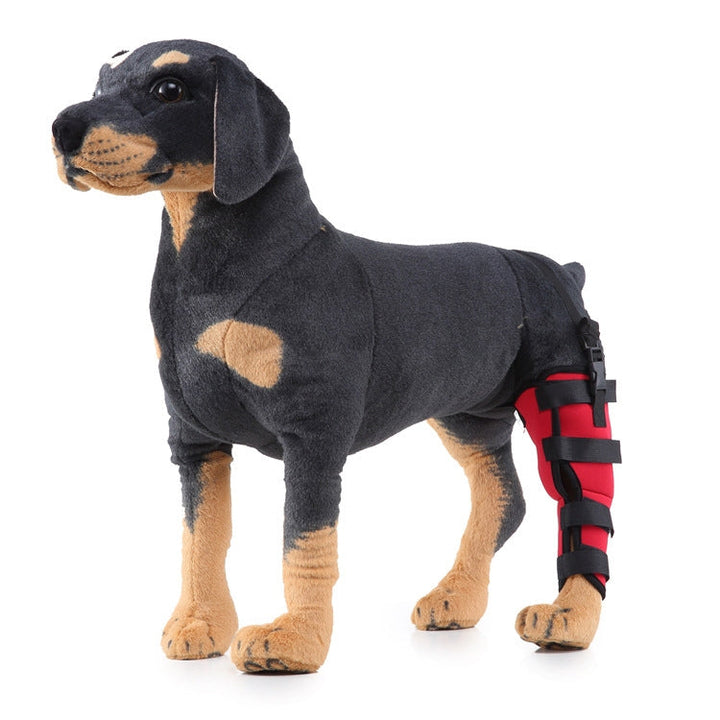 HJ19 Veterinary Surgery Rehabilitation Hind Leg Protective Helper Walking Aids, Size: XS(Red Left Hind Leg)