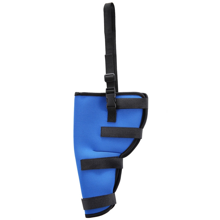 HJ19 Pet Surgery Rehabilitation Hind Leg Protection Walking Aid, Size: XS(Blue right hind leg protectors)