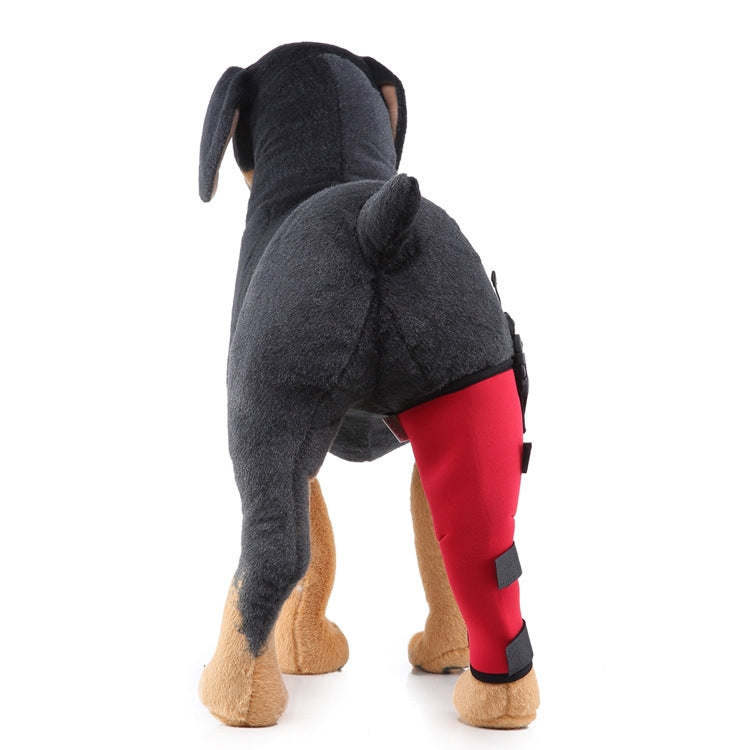 HJ19 Pet Operation Rehabilitation Hind Leg Protection Walking Aids, Size: S (Red Right Hind Legs)