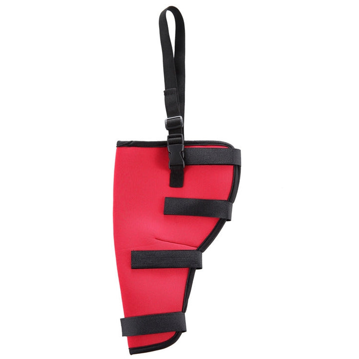 HJ19 Pet Operation Rehabilitation Hind Leg Protection Walking Aids, Size: S (Red Right Hind Legs)